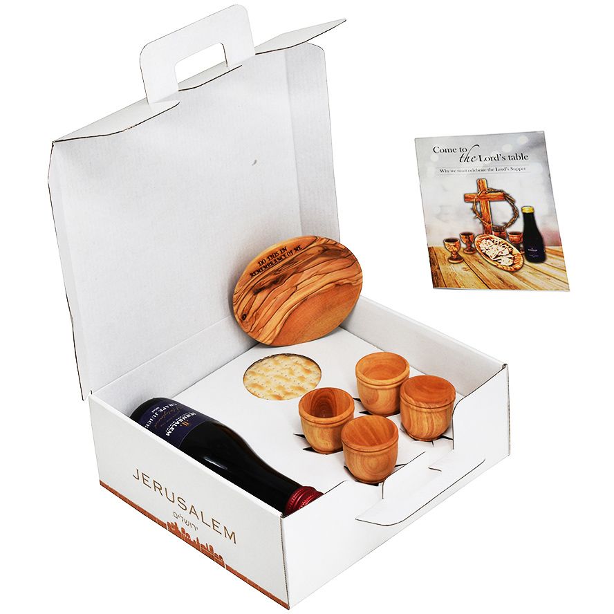 The Maranatha LORD's Supper Set from Israel in a Portable Case